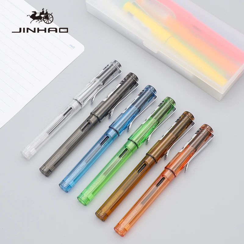 Новая цветная Шариковая ручка jinhao 599A высококачественные пластиковые шариковые