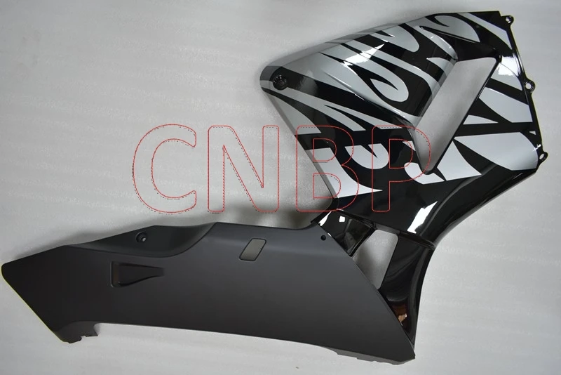 Пластиковые обтекатели для Honda CBR600RR 2005-2006 черные серебряные блестящие Обтекатели