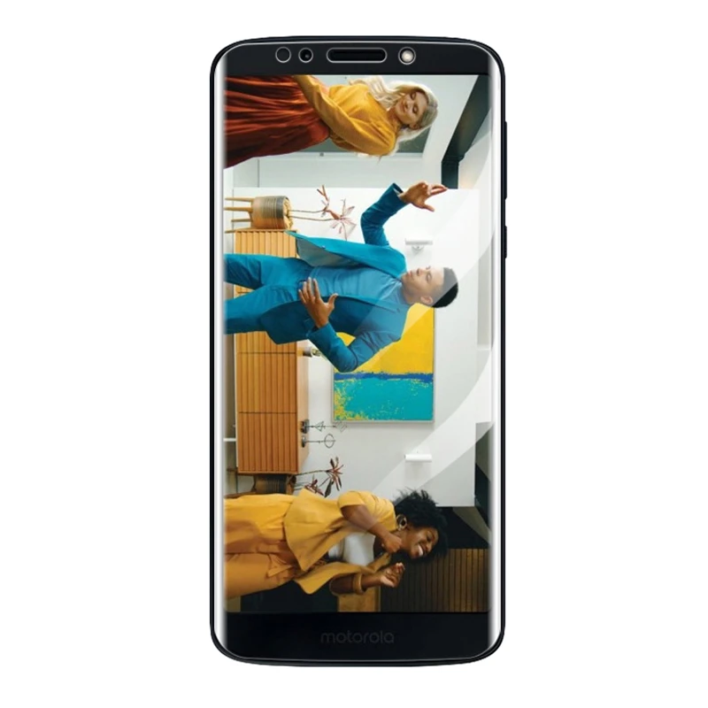 Изогнутое закаленное стекло BBSW 5D для Motorola Moto G6 Plus полностью клеящаяся Защитная