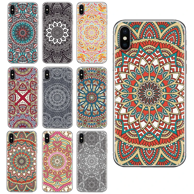 Colorful Totem Series Soft Phone Case For Alcatel 1X/ 3/ 3C/ 3V/ 3X/ 5/ U5 Plus/ 5V/ 7 Painted Back Cover | Мобильные телефоны и