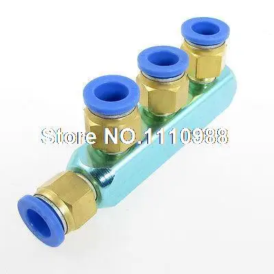 

12mm Pneumatic Air Hose Piping 4 Way One Touch Fitting Quick Coupler
