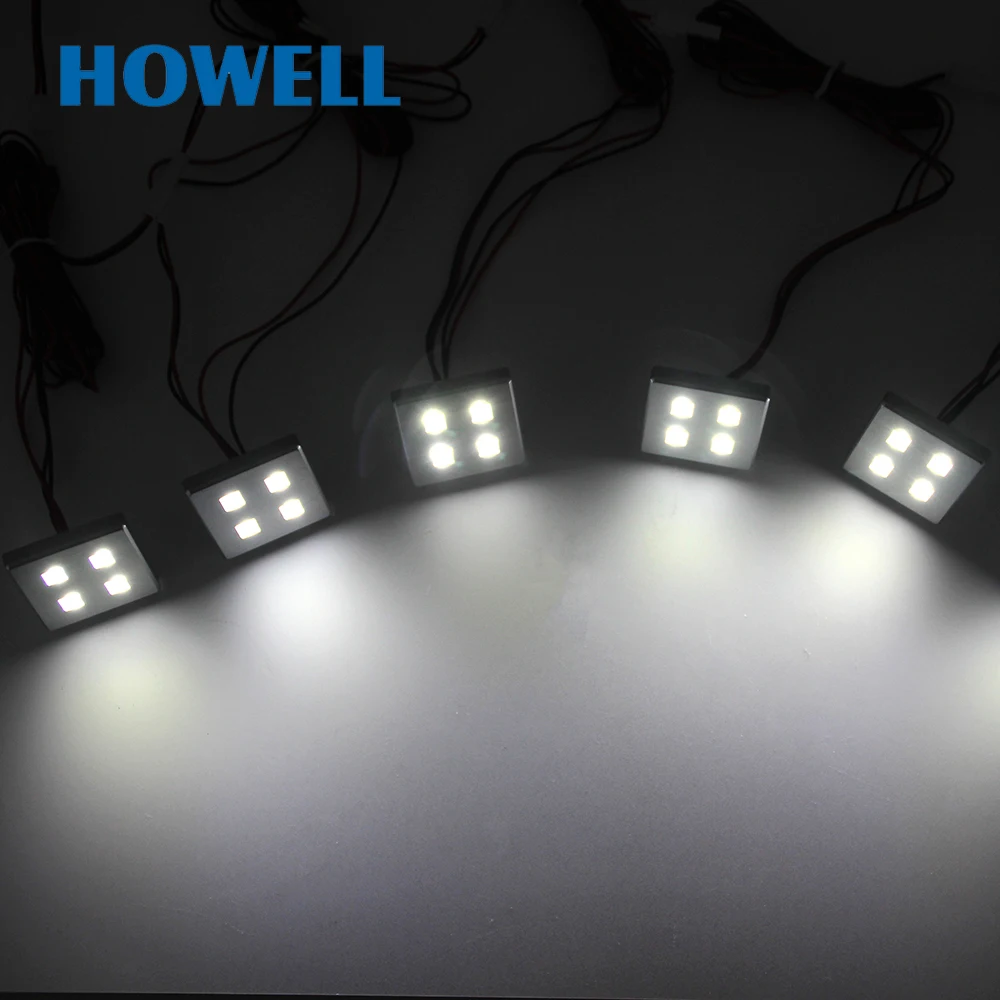 G02302 Howell 6 шт./лот 3 Вт 12 В SMD светодиодная квадратная вилка BS для шкафа мини