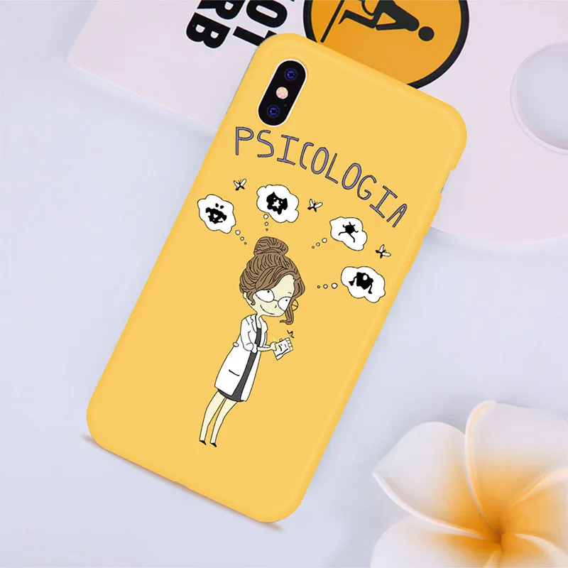 DIFFRBEAUTY милый мультяшный чехол для телефона iPhone 5 SE XS XR 6 6S Plus желтый мягкий 8 7