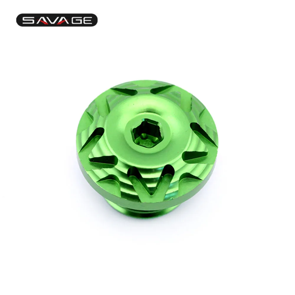 green Моторное масло наполнитель винт Кепки для KAWASAKI Z650 Z800 Z900 Z1000 Z1000SX ER6N ER6F ER-6F Z900RS Аксессуары для мотоциклов кожух cnc - Цвет: green