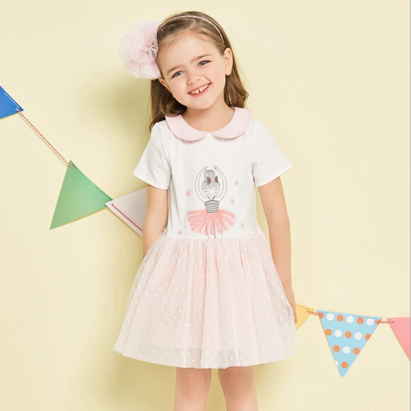 Baby Girls Summer Dress 2018 Mesh Cute Princess dresses for children Kids Clothes Dresses | Детская одежда и обувь