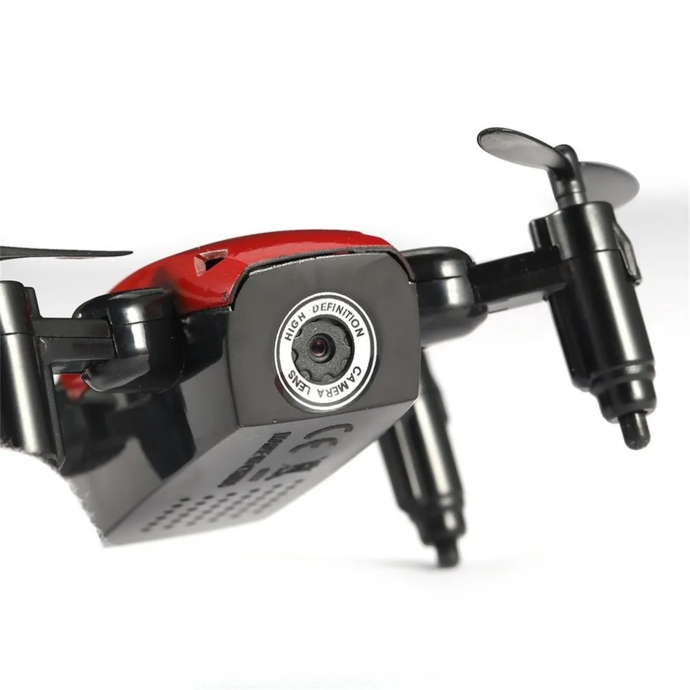 S9W складной RC Мини Дрон Карманный Дрон микро Дрон вертолет с wifi FPV 0.3MP камера 360 градусов