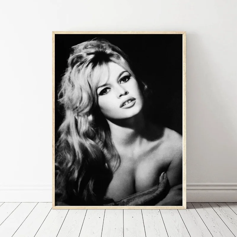 Brigitte Bardot Кино звезда Искусство Холст плакат картины для гостиной|Рисование и