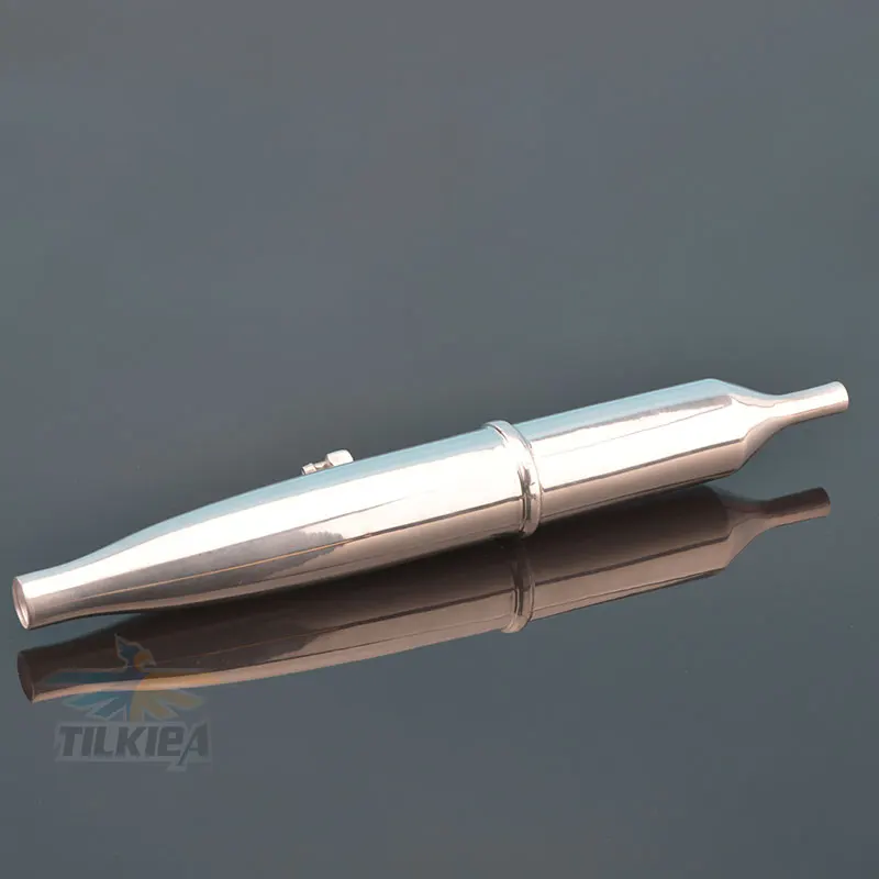 Алюминиевая глушительная труба для 21cc 25cc Zenoah газовый морской двигатель лодки rc |