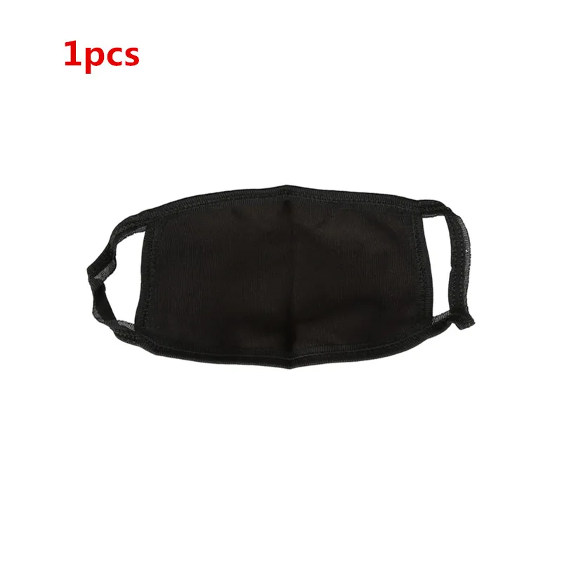 1pcs 5/2/1 шт. черная маска для лица из материала на основе хлопка в пыли Защитная двойная черная маска моющиеся много раз при помощи унисекс, ажурные Детские носки из хлопка, средство для ухода за полостью комплект - Цвет: 1pcs