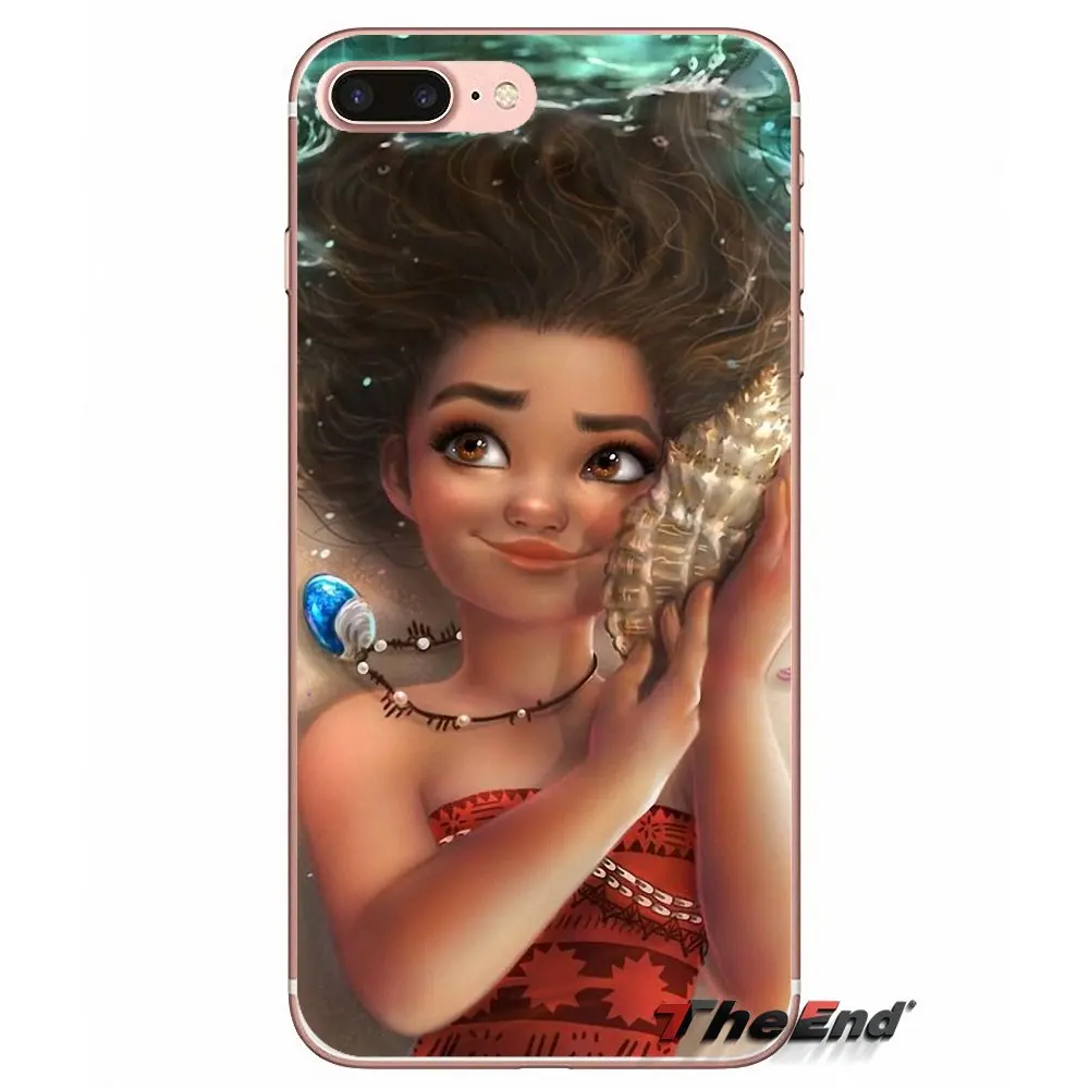 Мягкий прозрачный чехол Чехлы для iPhone XS Max XR X 4 4S 5 5S 5C SE 6 6S 7 8 плюс samsung Galaxy J1 J3 J5 J7 A3 A5 Моаны из мультфильма