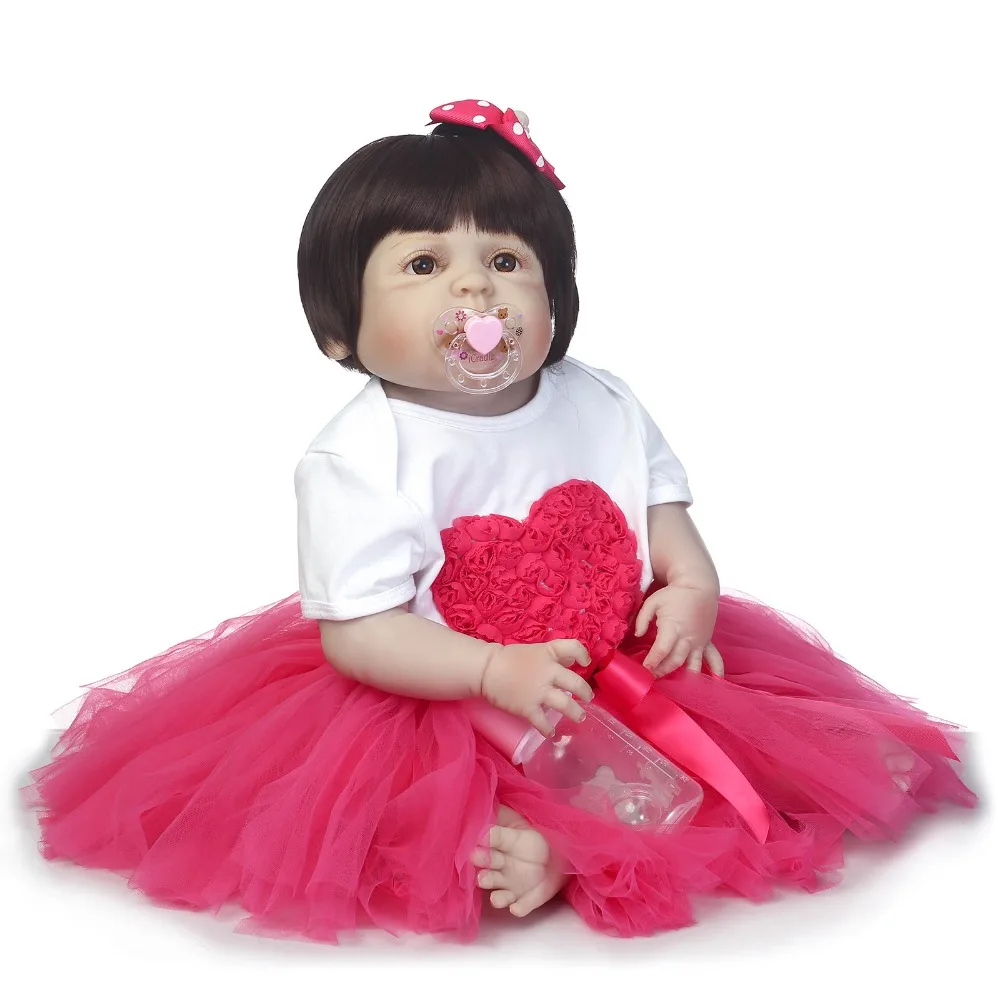 23 &quotполностью силиконовая игрушка для новорожденных детей bebe alive белая кожа