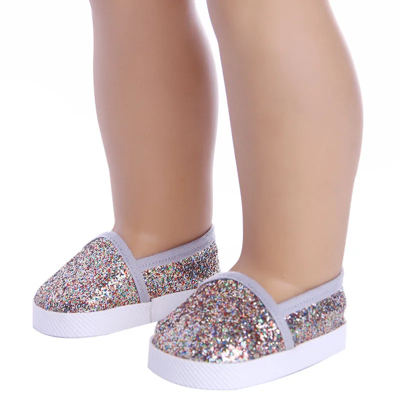 Серебряный цвет модные спортивные сапоги обувь см для 43 куклы baby born и 18 &quotдевушка