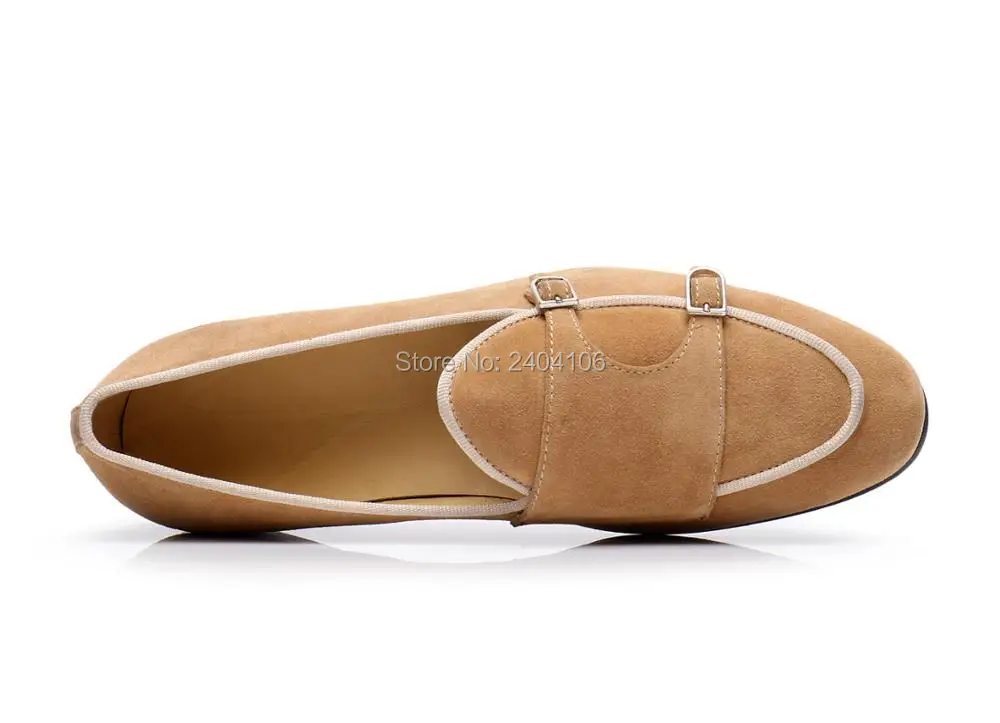 Мужские замшевые лоферы в британском стиле Повседневная обувь деловом Легкие