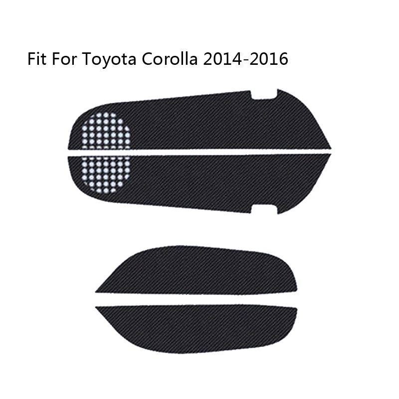4 шт./компл. Авто Стайлинг 3D дверь анти Kick Pad Коврик наклейки для Toyota RAV4 Corolla 2014 2015 2016