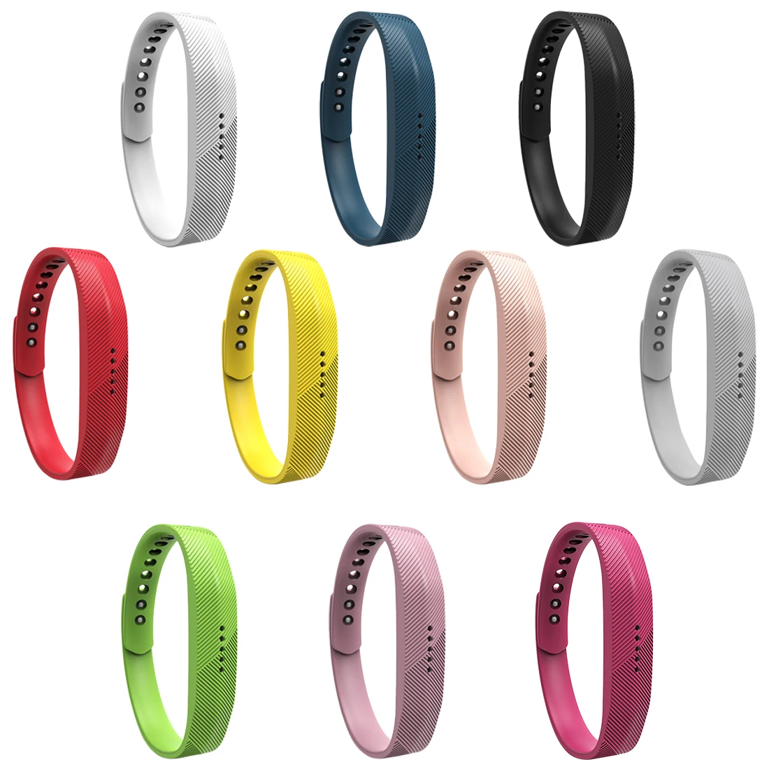 Цветной силиконовый браслет на запястье для Fitbit Flex 2 сменный ремешок часов Смарт
