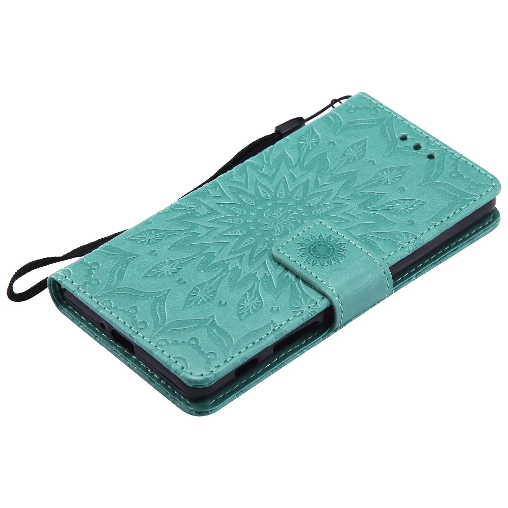 Мода Fundas Флип Подсолнечное бумажник Case для Sony Xperia X Performance + Закаленное