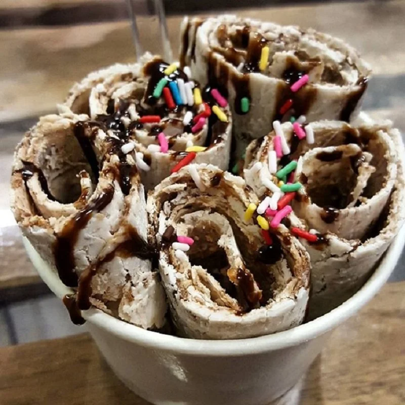 

45cm air-cooling 304 Stainless Steel Single Round Pan Thailand Style Fried Ice Cream Roll Machine With Control Panel