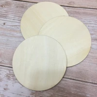 set of 50pcs unfinished round wooden circles blank wood cut out diy craft
