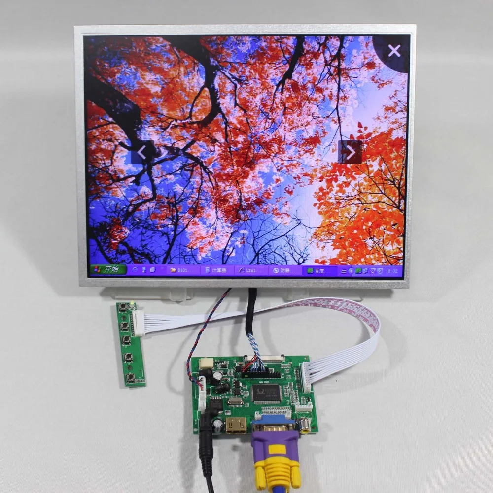 

HD MI VGA 2AV LCD driver board VS TY2662 V1 12.1inch AC121SA01 800x600 lcd panel