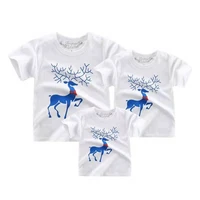 2019 new summer family matching clothes t shirt cotton short sleeve t shirt top family matching outfits mommy and me t shirt