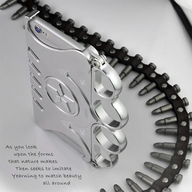 Модный металлический алюминиевый бампер Противоударная задняя крышка для Apple