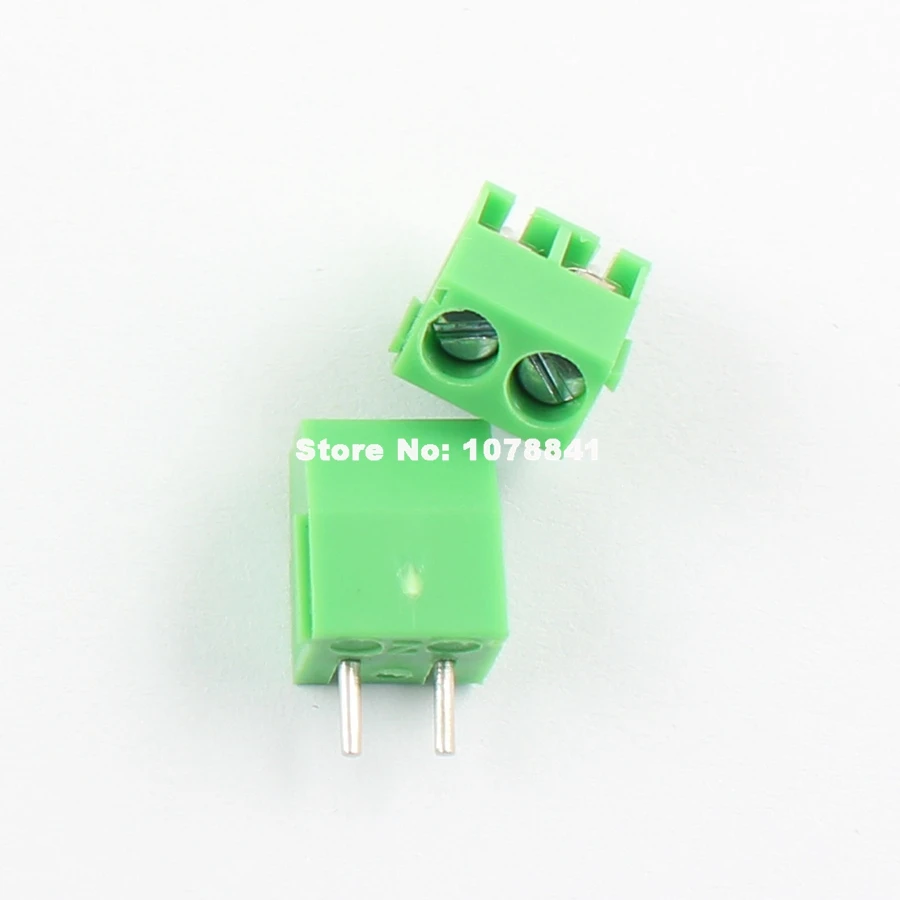 20 штук 3 5 мм Шаг 2 pin way прямые булавки PCB Винтовые клеммы разъема KF350 2P|connector block|connector