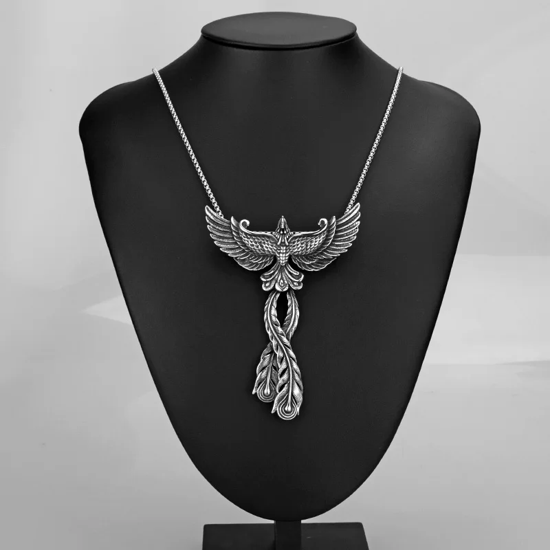 Модное ожерелье SOITIS в стиле панк с 3D подвеской Феникс ожерелья из нержавеющей