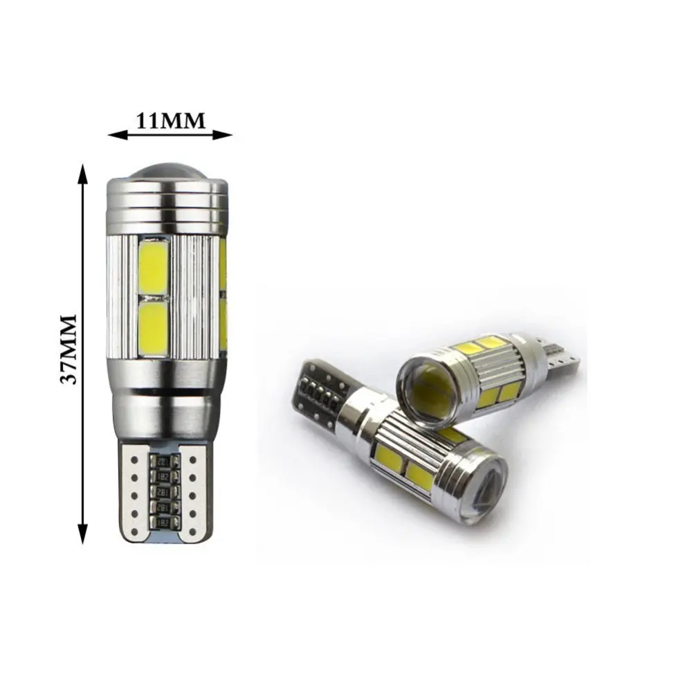 2 шт. автомобильный Стайлинг автомобиля авто светодиод T10 194 W5W Canbus 10 SMD 5630
