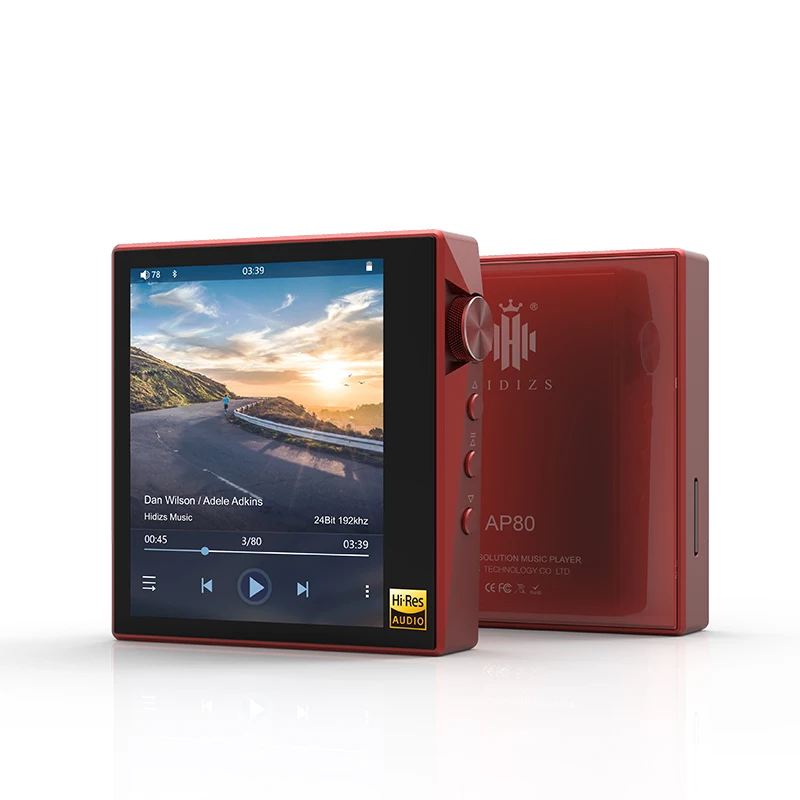 Red Hidizs AP80 Hi-Res ES9218P Bluetooth Hi-Fi музыкальный MP3 плеер LDAC USB DAC DSD 64/128 fm-радио HibyLink FALC DAP - Цвет: Red