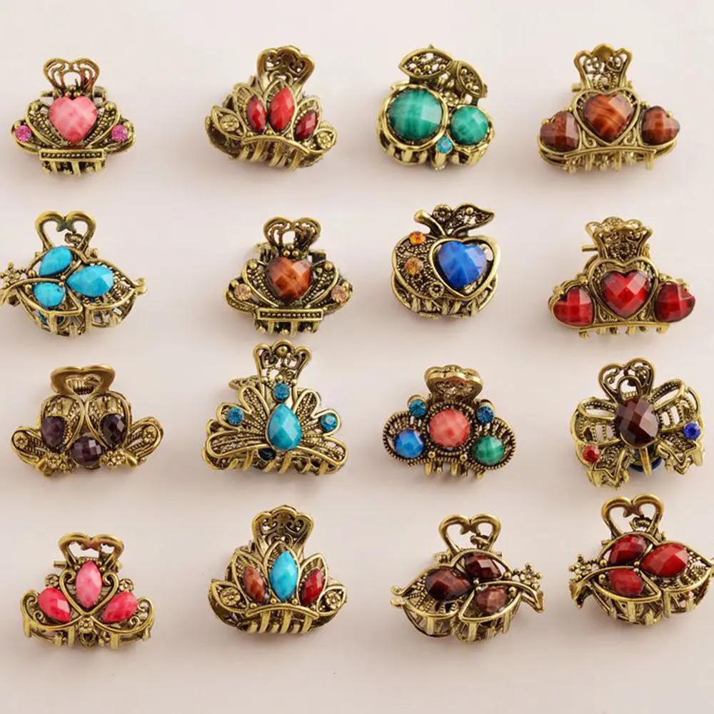 1 шт. Женский винтажный мини-зажим для волос в виде бабочки | Украшения и