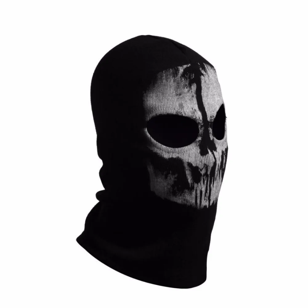 SzBlaZe бренд COD Ghosts печати хлопок чулок Балаклава маска Skullies шапочки для Хэллоуина военная игра косплэй CS игрок головные уборы