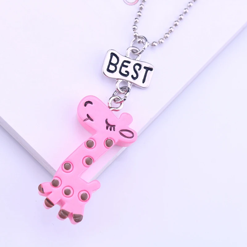 2018 разноцветное жемчужное ожерелье с жирафом Best friends Ювелирные изделия Подарки