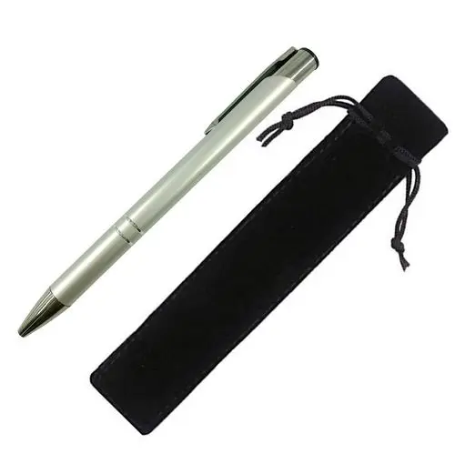Silver with bag-B 10 шт Персонализированные Выгравированные Металлические Шариковые Ручки Персонализированные Свадебные сувениры Свадебный подарок для шоу индивидуальный рекламный подарок - Цвет: Silver with bag-B