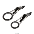 Направляющее кольцо для удочки, направляющие для лески, верхние кольца, складное телескопическое кольцо из нержавеющей стали сделай сам, комплект для ремонта глазного кольца, снасти, аксессуары