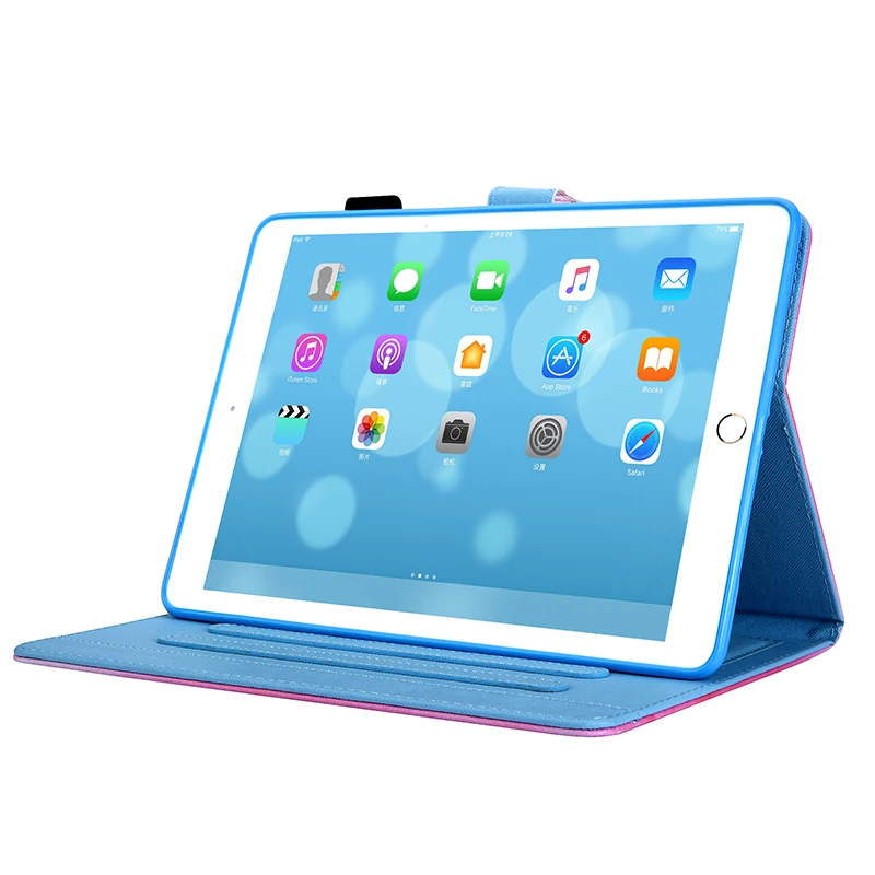 Чехол подставка для ipad mini 5 Mini4 2 футляр с кармашком карт цветком бабочкой слоном и