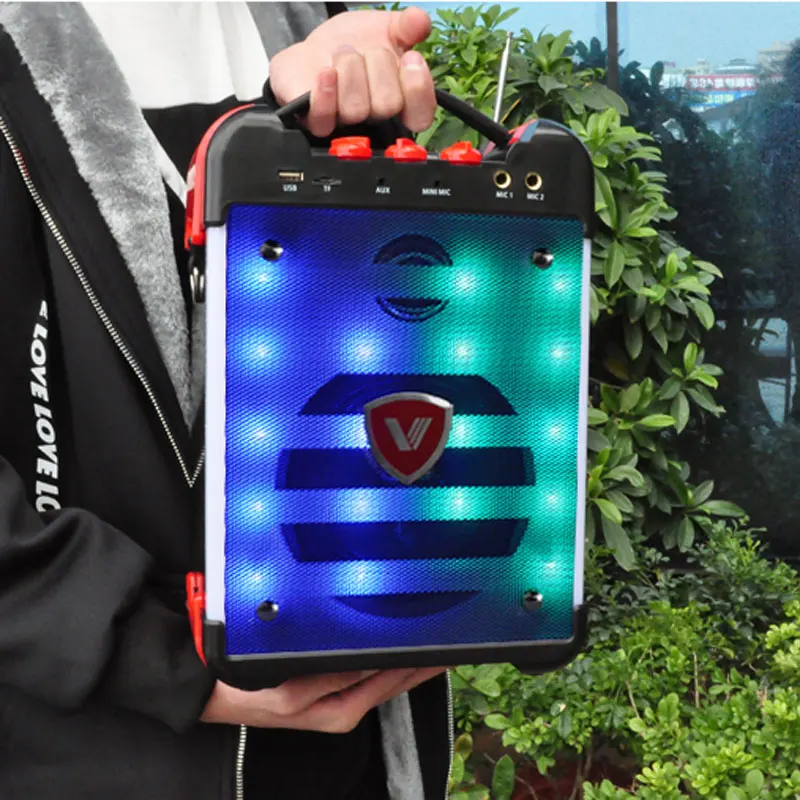 Портативная Hi Fi Колонка высокой мощности 30 Вт с Bluetooth сабвуфер встроенный