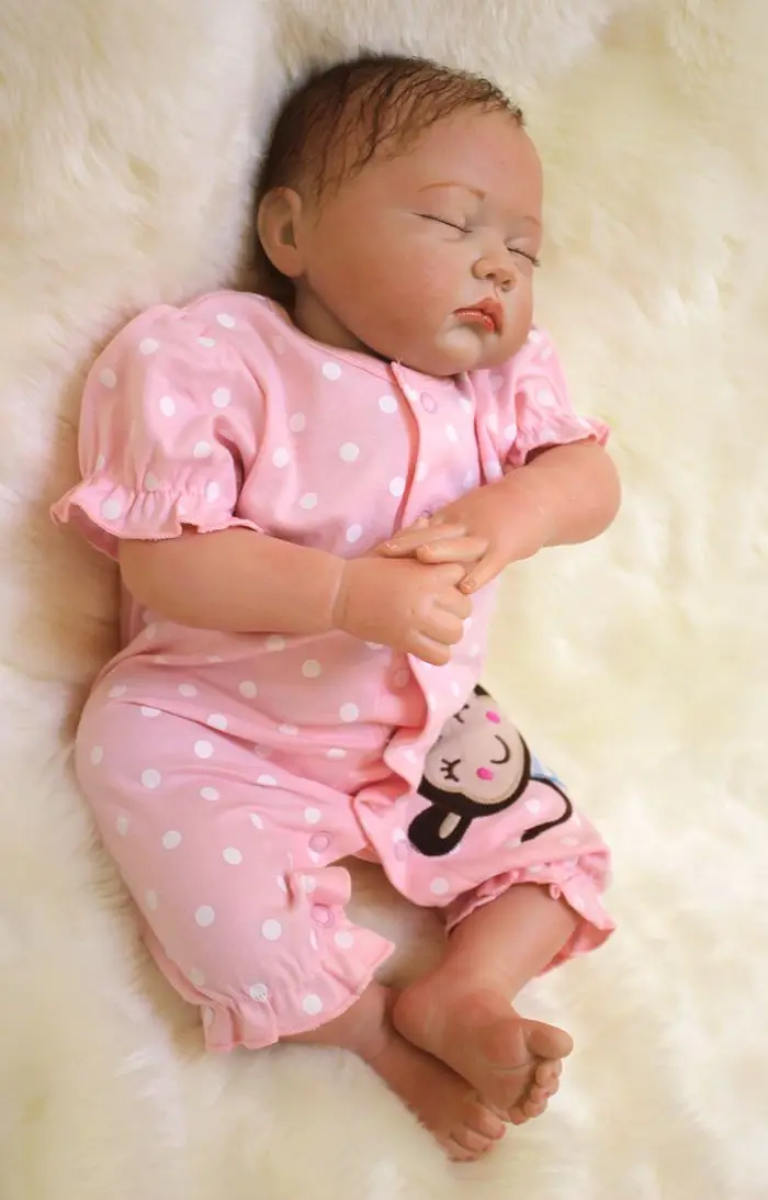 Bebes reborn 20 &quot50 см настоящие Детские спящие Куклы Мягкие силиконовые куклы baby для
