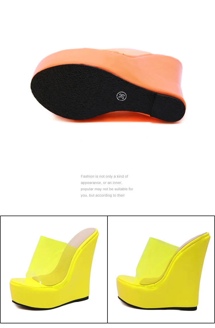 GBHHYNLH yellow Slippers Summer shoes Beach Casual Shoes Sexy Flip Flops Female Slides Bohemian shoes wedge flip flops LJA782