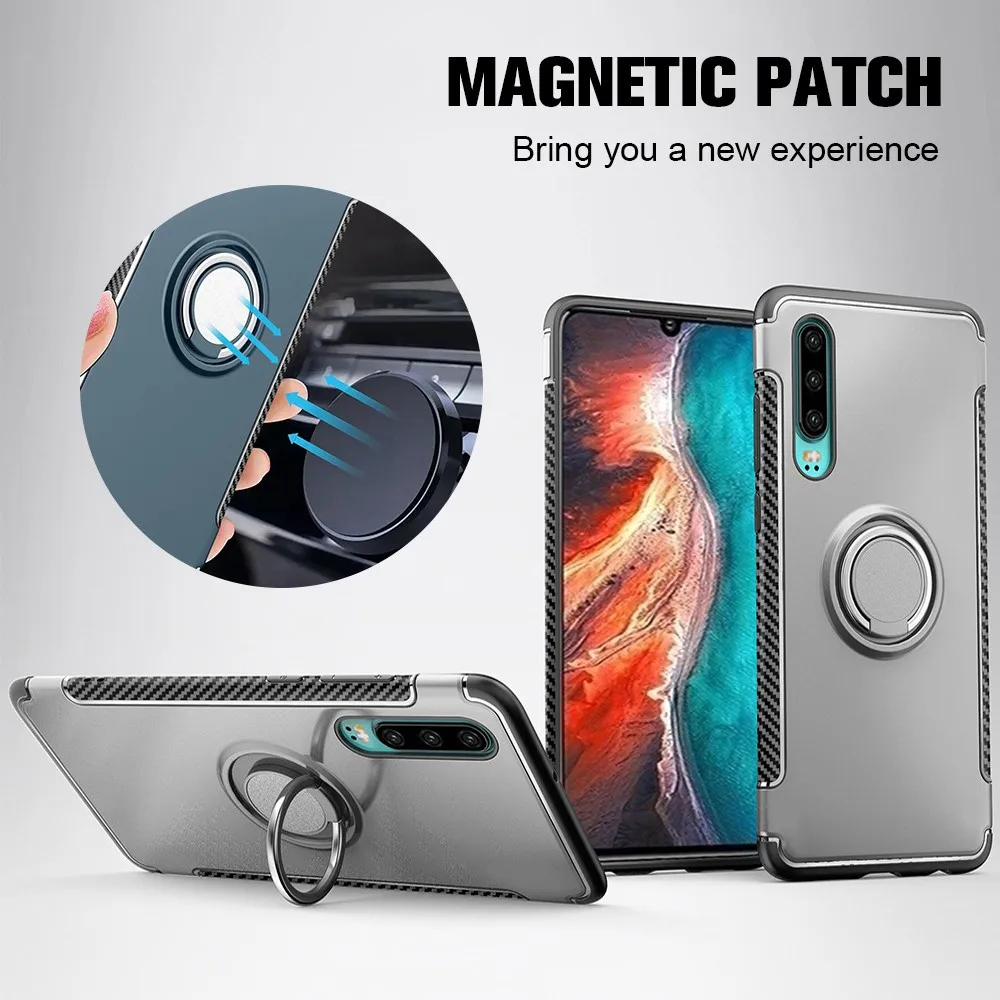Роскошный чехол с 3D кольцом для Huawei P30 Pro Mate 20 Lite P20 Nova 4 3i 3 Honor 10 8X Max Capa |
