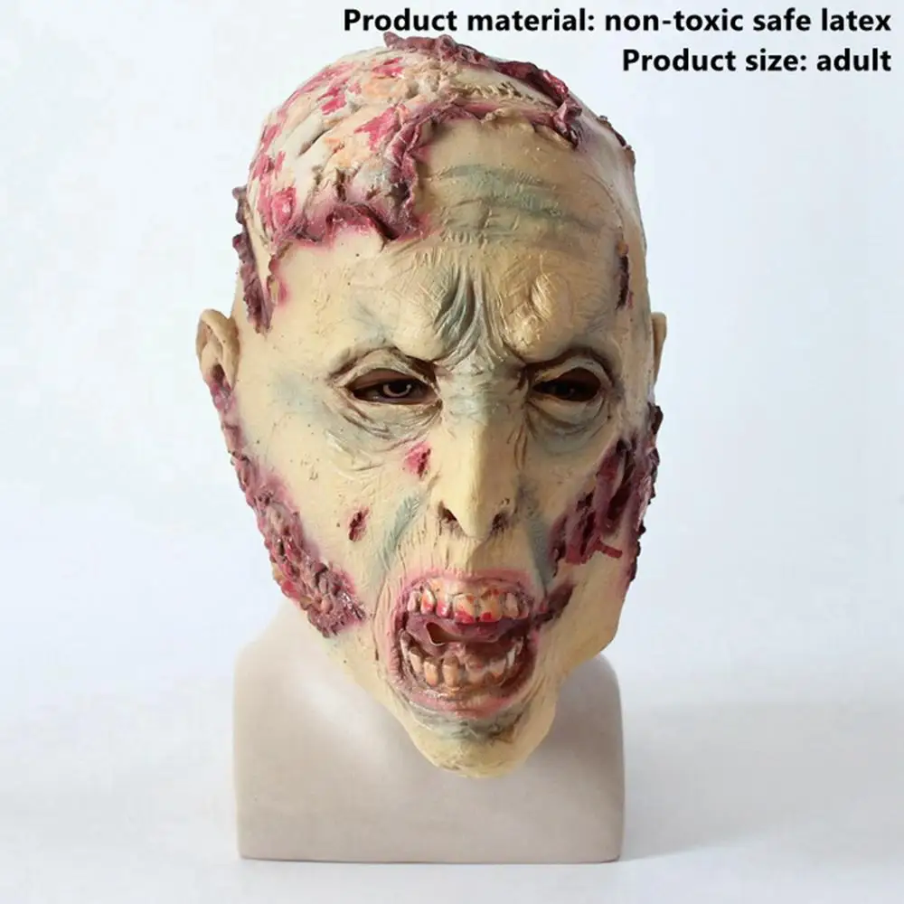 Halloween Mask 17 Taoup 1 шт. страшная маска Аксессуары для Хэллоуина реквизит тушь на Хэллоуин вечерние украшения для дома латексная маска призрак лицо монашка зомби - Цвет: Halloween Mask 17