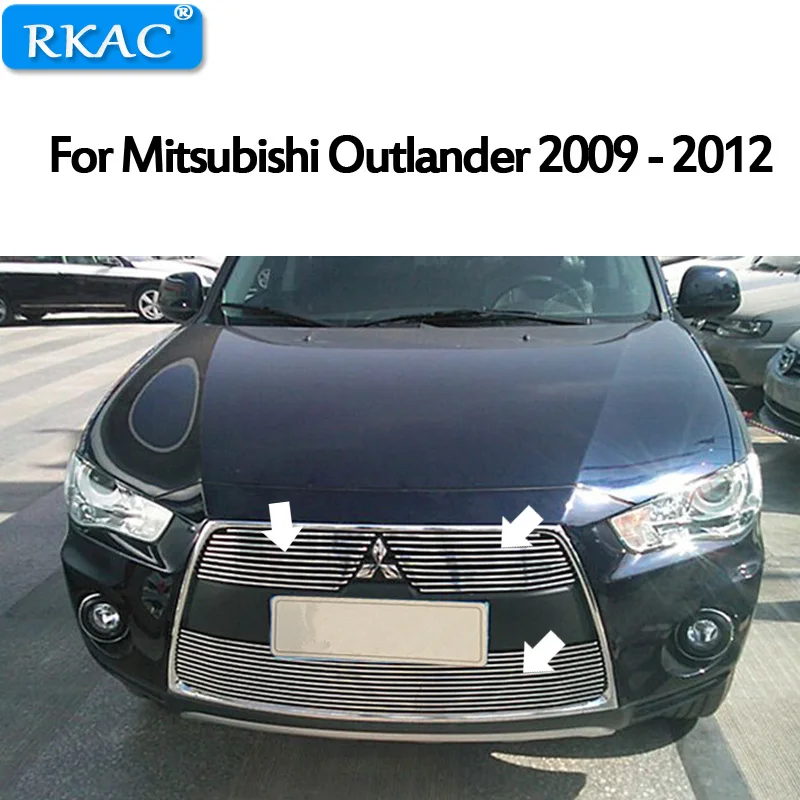 Передняя решетка RKAC из алюминиевого сплава для Mitsubishi Outlander 2009 2012|Гоночные
