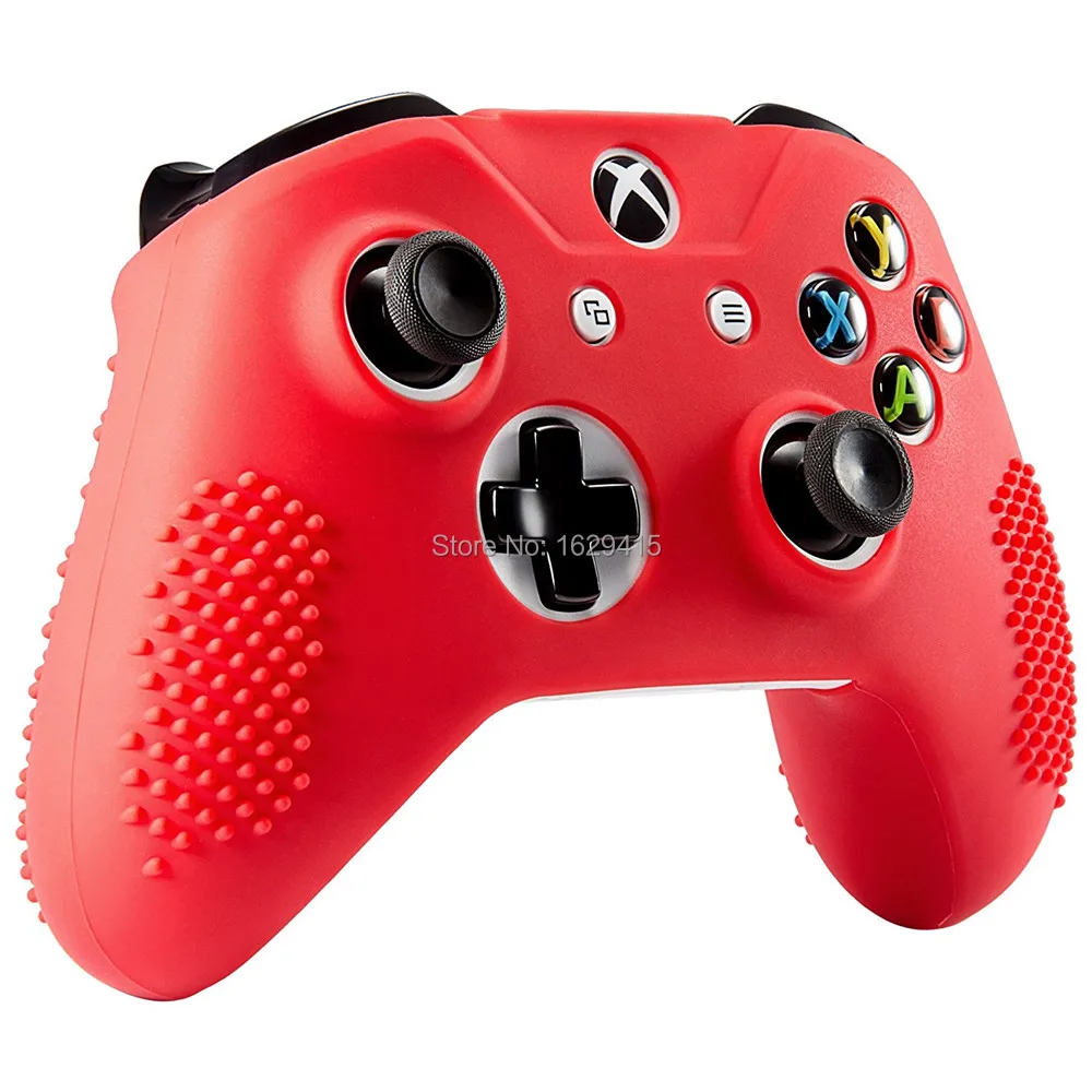 IVYUEEN 2 x мягкий Противоскользящий силиконовый резиновый чехол для Xbox One X S тонкий контроллер+ 4 x палочки для большого пальца