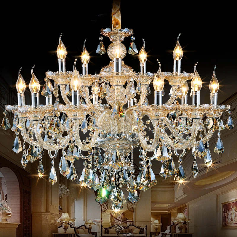 Потолочный Люстра Led Европейский свечи, хрустальные Люстры потолок кованого железа Люстры высокое качество Люстры люстры для кухни люстра для спальни Люстра цвета хром подвесная люстра Люстра с подвесками