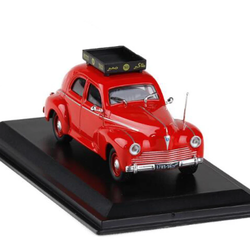 Классическая модель такси Peugeot 203/1960 красного цвета масштаб 1:43 металлический