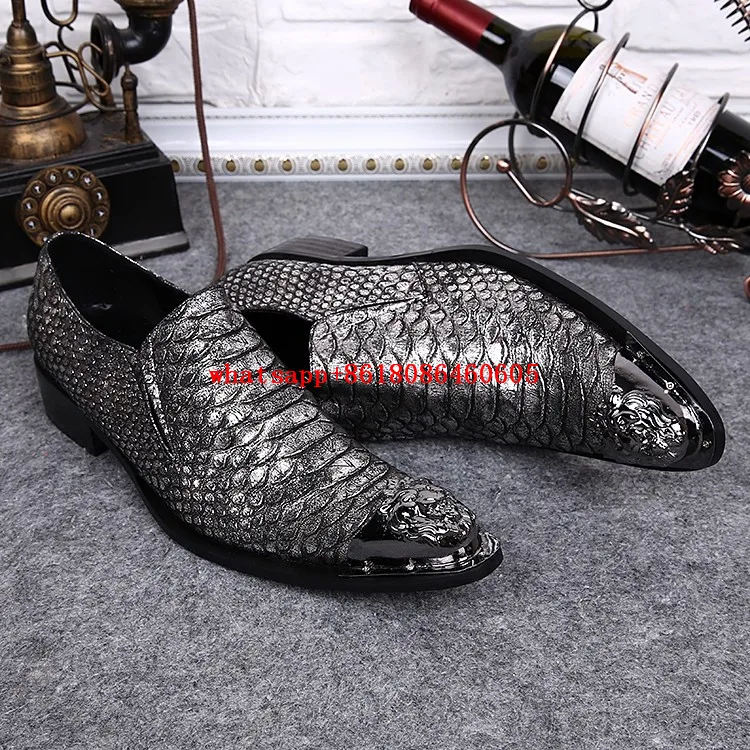 Мужские кожаные туфли с квадратным носком серебристые синие|shoes for|shoes for menshoes men |