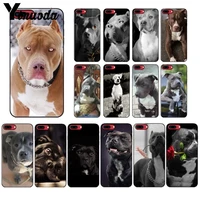 yinuoda pit bull lovely pet dog pitbull phone accessories case for apple iphone 8 7 6 6s plus x xs max 5 5s se xr mobile cases