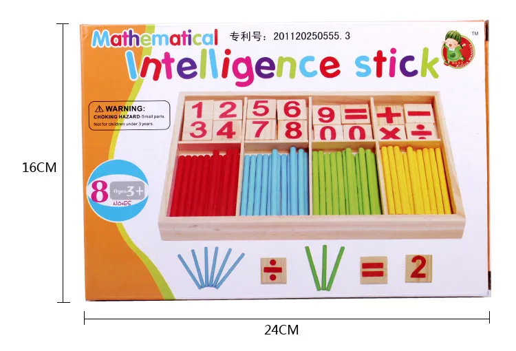 72 шт. Деревянные Монтессори Matematica знания блоки материалы для обучения Шашки