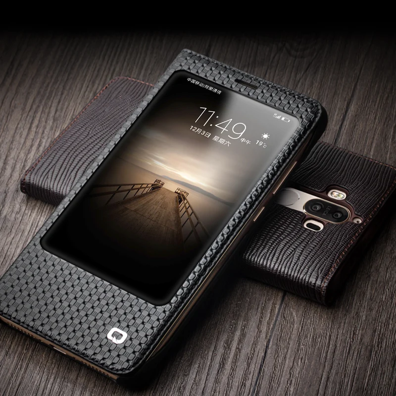 Чехол QIALINO для Huawei Ascend Mate 9 роскошный откидной чехол из натуральной кожи Mate9 умный