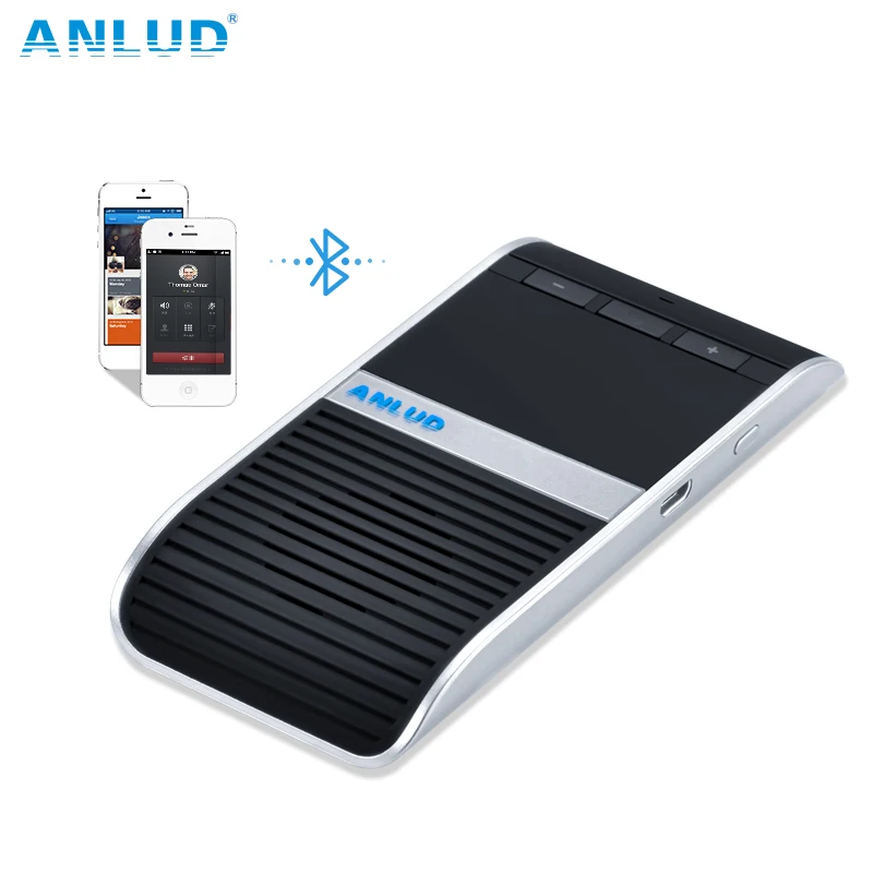 ANLUD громкой связи Bluetooth Car Kit Солнцезащитный козырек Динамик телефон аудио Музыка