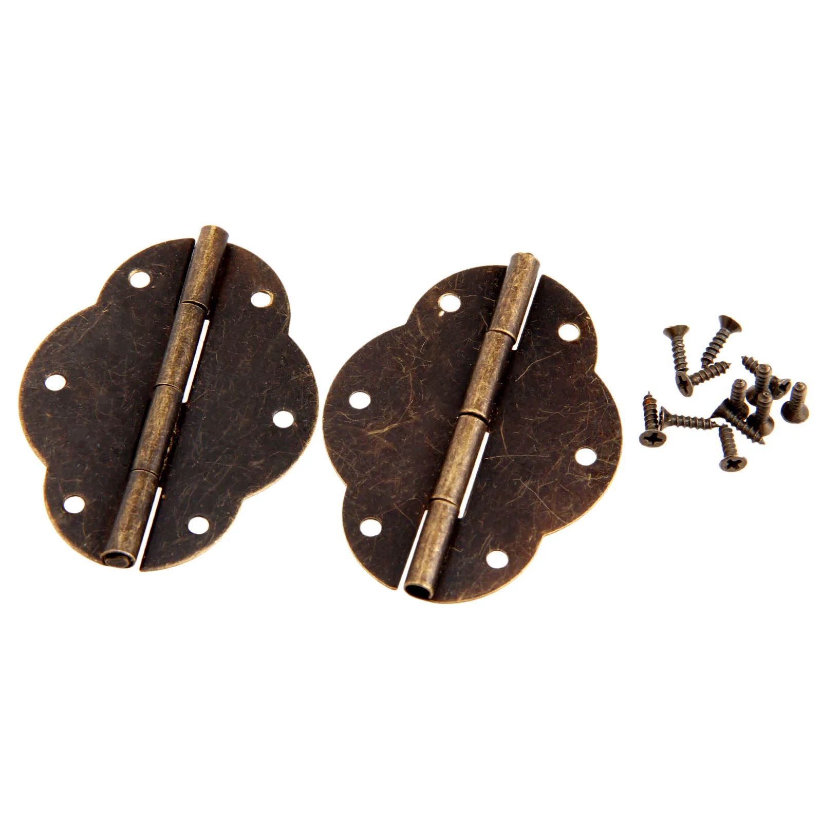 2 шт. деревянные петли для украшений с винтами|Петли шкафа| |